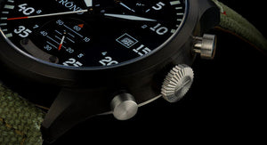 Strond DC-3 MKll aviation Swiss movement all black