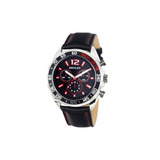 Henley Mens Multi Eye Red Dial With Black Sports Large Leather Strap Watch H02221.10