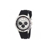 Henley Mens Multi Eye Silver Dial With Sports Large Black Silicone Strap Watch H02220.13